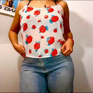 American Apparel Chiffon Rose Camisole